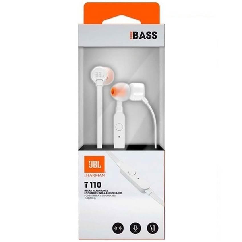 Auricular Jbl Tune 110 Blanco In-Ear
